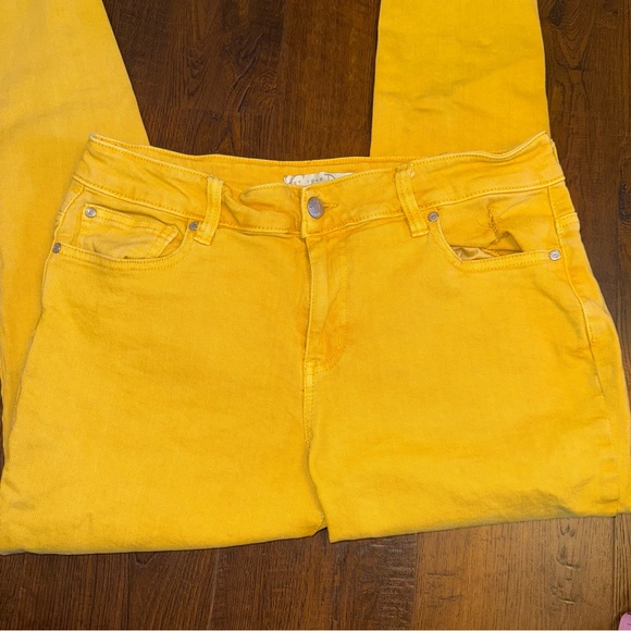 Cato Denim Yellow Distressed Skinny Jeans - - Picture 4 of 9